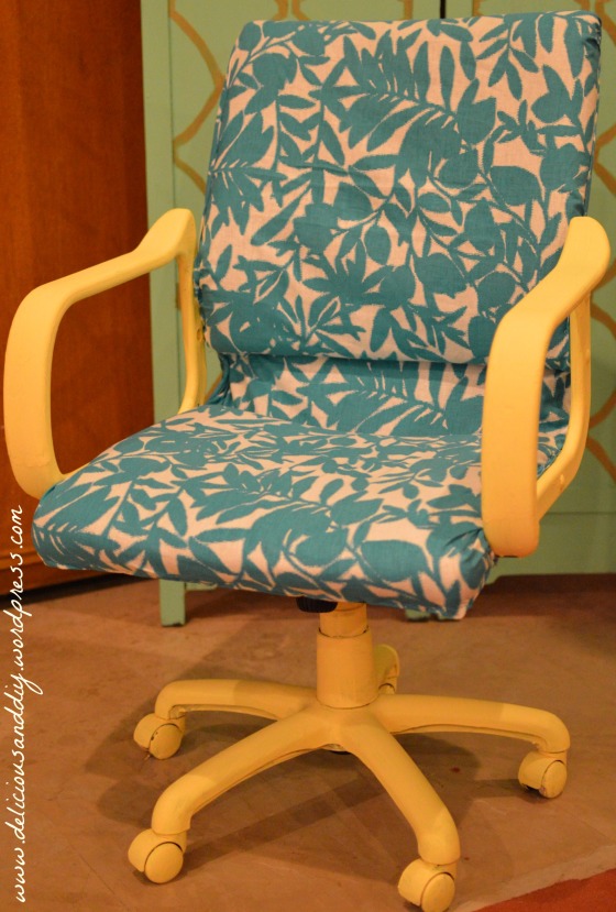 office chair floral
